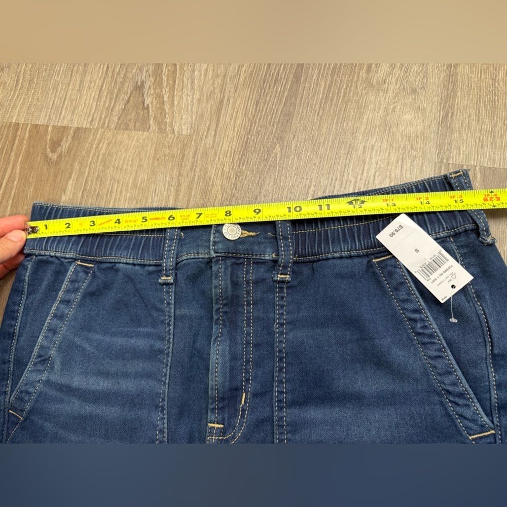 NWT GAP High Rise Denim Girlfriend Utility Joggers Small - Picture 11 of 14
